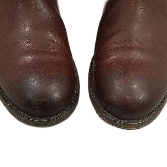 Frye Melissa Button 2 Tall Cognac brown Leather riding boots - women's 5.5B - Picture 5 of 12
